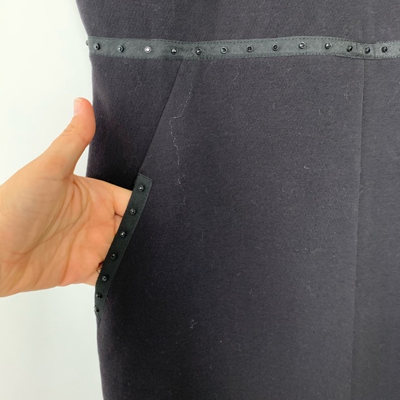 Karl Lagerfeld Black Studded Halter Dress 8 #4680 - Picture 5 of 8